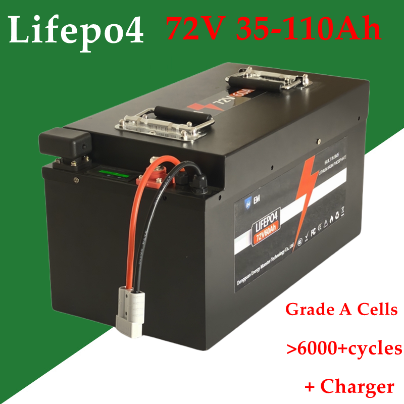 72V 35Ah リチウムバッテリー 40Ah 50Ah 6 - 72V 60Ah Lifepo4 Battery Pack のレビューと価格